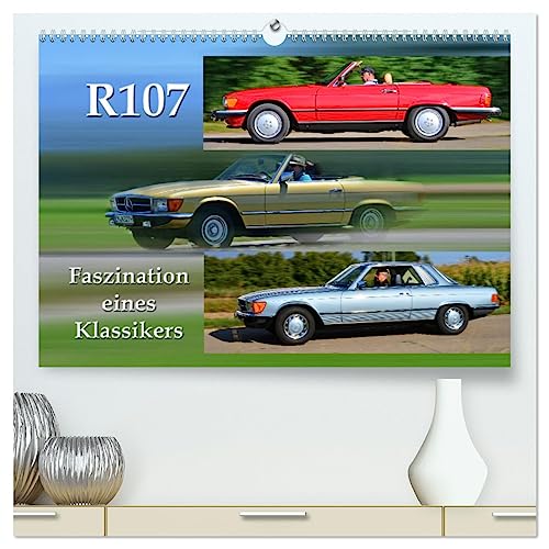 R107 Faszination eines Klassikers (hochwertiger Premium Wandkalender 2025 DIN A2 quer), Kunstdruck in Hochglanz von CALVENDO