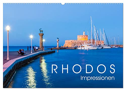 RHODOS Impressionen (Wandkalender 2025 DIN A2 quer), CALVENDO Monatskalender von CALVENDO