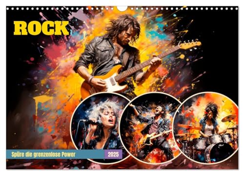 ROCK Spüre die grenzenlose Power (Wandkalender 2025 DIN A3 quer), CALVENDO Monatskalender von CALVENDO