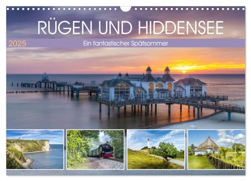 RÜGEN UND HIDDENSEE Ein fantastischer Spätsommer (Wandkalender 2025 DIN A3 quer), CALVENDO Monatskalender von CALVENDO