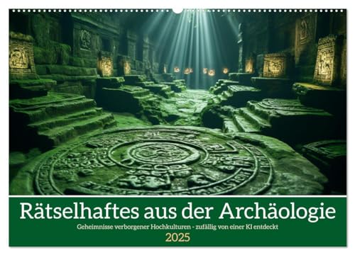 Rätselhaftes aus der Archäologie (Wandkalender 2025 DIN A2 quer), CALVENDO Monatskalender von CALVENDO