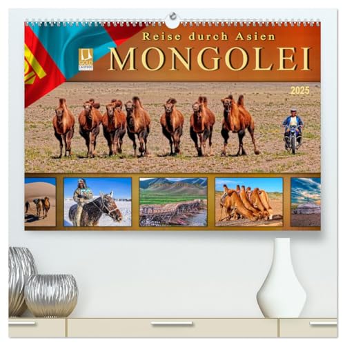 Reise durch Asien - Mongolei (hochwertiger Premium Wandkalender 2025 DIN A2 quer), Kunstdruck in Hochglanz von CALVENDO