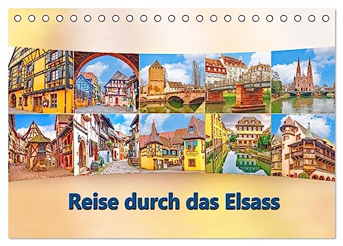 Reise durch das Elsass (Tischkalender 2025 DIN A5 quer), CALVENDO Monatskalender von CALVENDO
