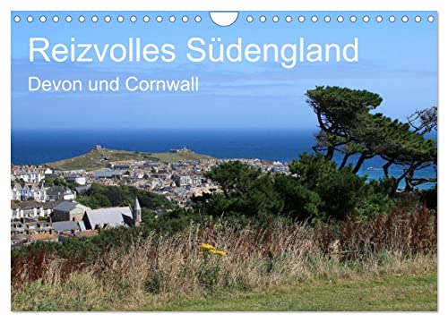 Reizvolles Südengland Devon und Cornwall (Wandkalender 2025 DIN A4 quer), CALVENDO Monatskalender von CALVENDO