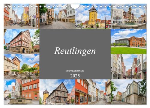 Reutlingen Impressionen (Wandkalender 2025 DIN A4 quer), CALVENDO Monatskalender von CALVENDO