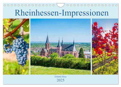 Rheinhessen-Impressionen (Wandkalender 2025 DIN A4 quer), CALVENDO Monatskalender von CALVENDO