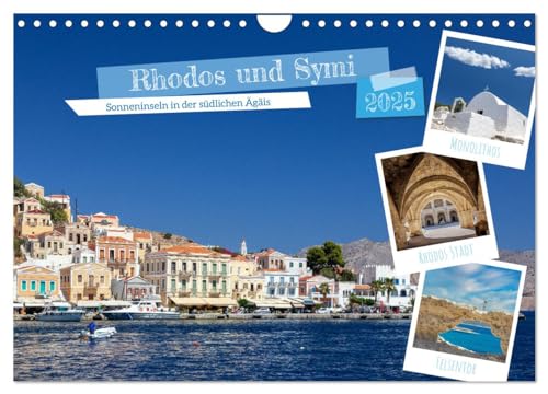 Rhodos und Symi (Wandkalender 2025 DIN A4 quer), CALVENDO Monatskalender von CALVENDO