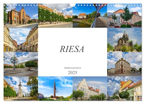 Riesa Impressionen (Wandkalender 2025 DIN A3 quer), CALVENDO Monatskalender von CALVENDO