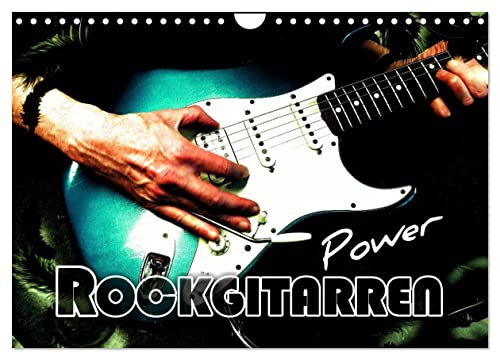 Rockgitarren Power (Wandkalender 2025 DIN A4 quer), CALVENDO Monatskalender von CALVENDO
