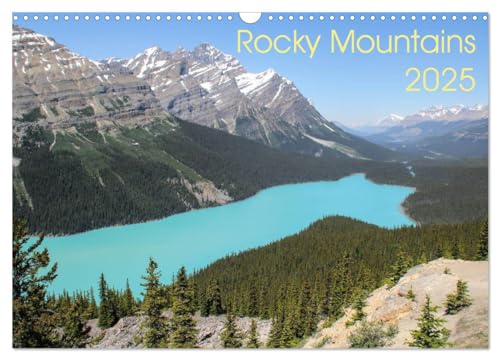 Rocky Mountains 2025 (Wandkalender 2025 DIN A3 quer), CALVENDO Monatskalender von CALVENDO
