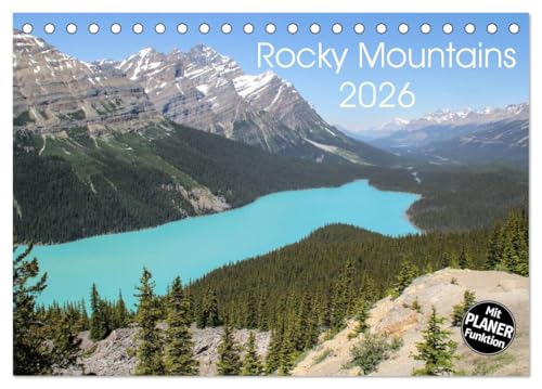 Rocky Mountains 2026 (Tischkalender 2026 DIN A5 quer), CALVENDO Monatskalender von CALVENDO