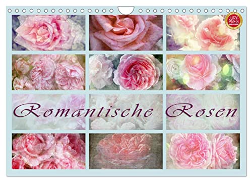 Romantische Rosen (Wandkalender 2025 DIN A4 quer), CALVENDO Monatskalender von CALVENDO