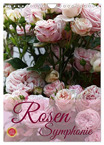 Rosen Symphonie (Wandkalender 2025 DIN A4 hoch), CALVENDO Monatskalender von CALVENDO