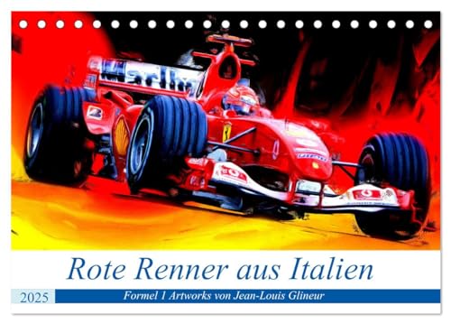 Rote Renner aus Italien (Tischkalender 2025 DIN A5 quer), CALVENDO Monatskalender von CALVENDO