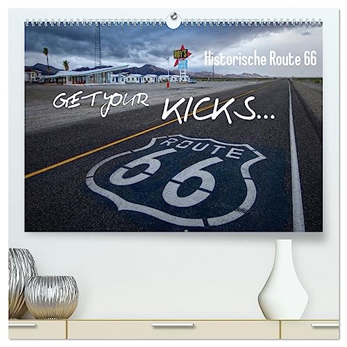 Route 66 (hochwertiger Premium Wandkalender 2025 DIN A2 quer), Kunstdruck in Hochglanz von CALVENDO