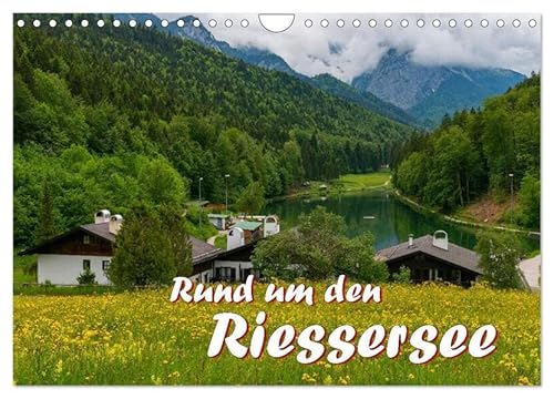 Rund um den Riessersee (Wandkalender 2026 DIN A4 quer), CALVENDO Monatskalender: Eingebettet in eine atemberaubende Berglandschaft liegt dieser ... von Garmisch-Partenkirchen (CALVENDO Natur) von Calvendo