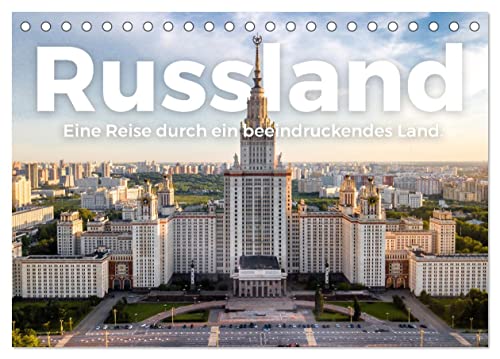 Russland - Eine Reise durch ein beeindruckendes Land. (Tischkalender 2025 DIN A5 quer), CALVENDO Monatskalender von CALVENDO