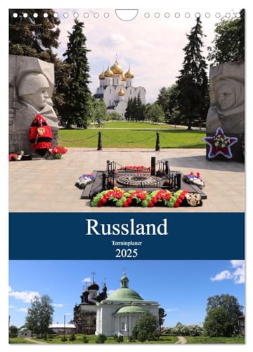 Russland - Terminplaner (Wandkalender 2025 DIN A4 hoch), CALVENDO Monatskalender von CALVENDO