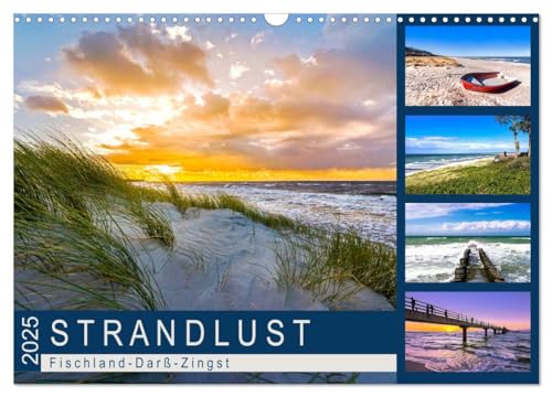 STRANDLUST: Fischland-Darß-Zingst (Wandkalender 2025 DIN A3 quer), CALVENDO Monatskalender von CALVENDO