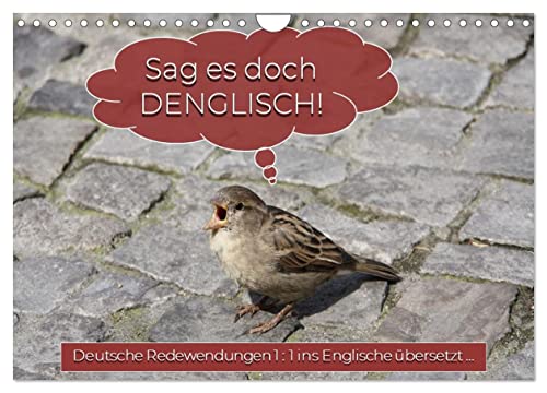 Sag es doch DENGLISCH (Wandkalender 2025 DIN A4 quer), CALVENDO Monatskalender von CALVENDO