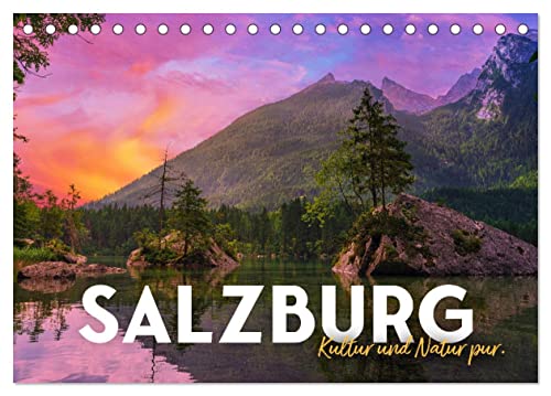 Salzburg - Kultur und Natur pur. (Tischkalender 2025 DIN A5 quer), CALVENDO Monatskalender von CALVENDO
