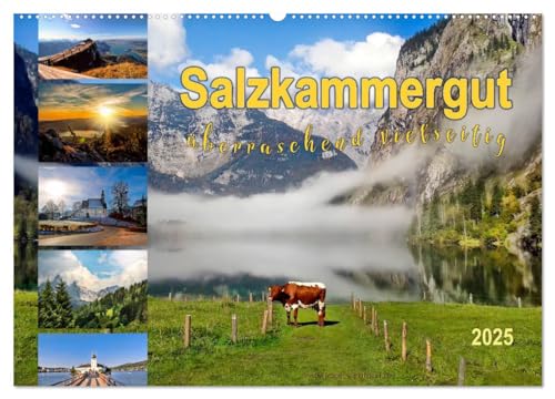 Salzkammergut, überraschend vielseitig (Wandkalender 2025 DIN A2 quer), CALVENDO Monatskalender von CALVENDO
