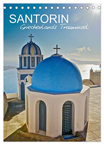Santorin - Trauminsel Griechenlands (Tischkalender 2025 DIN A5 hoch), CALVENDO Monatskalender von CALVENDO
