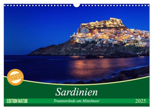 Sardinien - Traumstrände am Mittelmeer (Wandkalender 2025 DIN A3 quer), CALVENDO Monatskalender von CALVENDO
