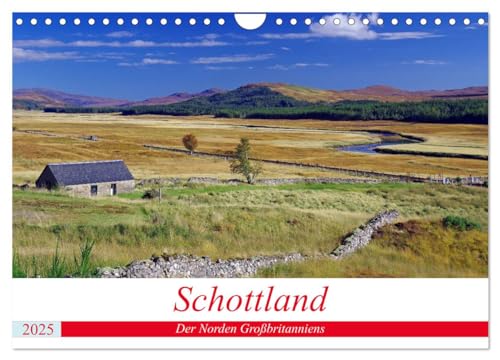 Schottland - Der Norden Großbritanniens (Wandkalender 2025 DIN A4 quer), CALVENDO Monatskalender von CALVENDO