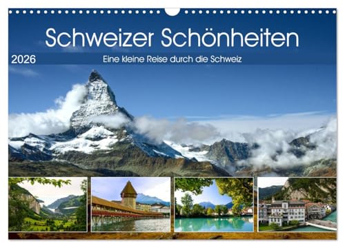 Schweizer Schönheiten (Wandkalender 2026 DIN A3 quer), CALVENDO Monatskalender von CALVENDO