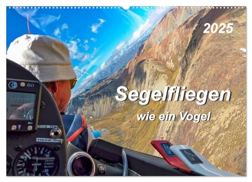Segelfliegen - wie ein Vogel (Wandkalender 2025 DIN A2 quer), CALVENDO Monatskalender von CALVENDO