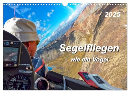Segelfliegen - wie ein Vogel (Wandkalender 2025 DIN A3 quer), CALVENDO Monatskalender von CALVENDO