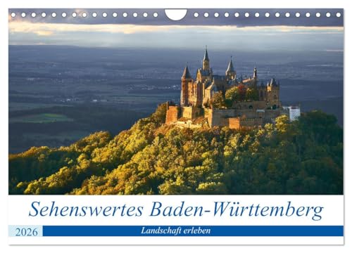 Sehenswertes Baden-Württemberg (Wandkalender 2026 DIN A4 quer), CALVENDO Monatskalender von CALVENDO