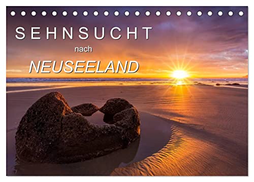 Sehnsucht nach Neuseeland (Tischkalender 2025 DIN A5 quer), CALVENDO Monatskalender von CALVENDO