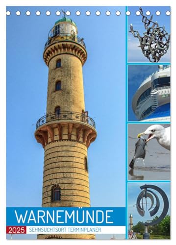 Sehnsuchtsort Warnemünde (Tischkalender 2025 DIN A5 hoch), CALVENDO Monatskalender von CALVENDO