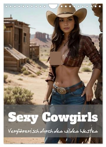 Sexy Cowgirls (Wandkalender 2025 DIN A4 hoch), CALVENDO Monatskalender