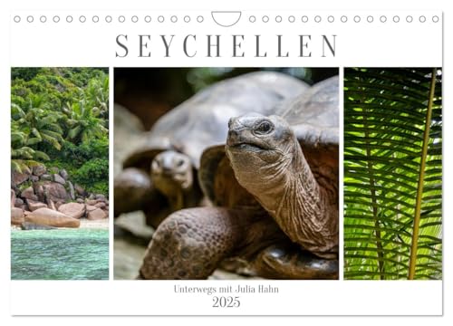 Seychellen - unterwegs mit Julia Hahn (Wandkalender 2025 DIN A4 quer), CALVENDO Monatskalender von CALVENDO