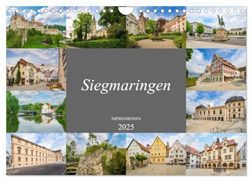 Sigmaringen Impressionen (Wandkalender 2025 DIN A4 quer), CALVENDO Monatskalender von CALVENDO