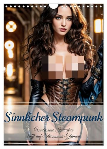 Sinnlicher Steampunk (Wandkalender 2025 DIN A4 hoch), CALVENDO Monatskalender
