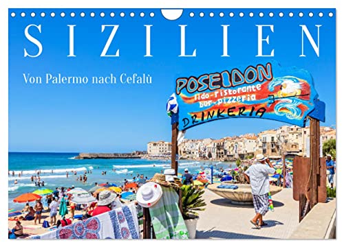 Sizilien - Von Palermo nach Cefalù (Wandkalender 2025 DIN A4 quer), CALVENDO Monatskalender von CALVENDO