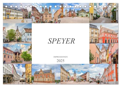 Speyer Impressionen (Tischkalender 2025 DIN A5 quer), CALVENDO Monatskalender von CALVENDO