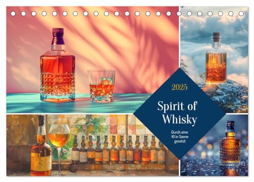 Spirit of Whisky (Tischkalender 2025 DIN A5 quer), CALVENDO Monatskalender von CALVENDO