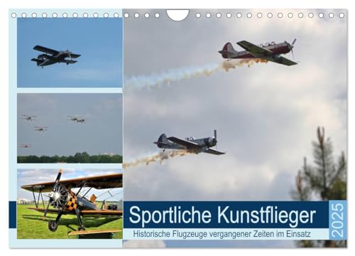 Sportliche Kunstflieger (Wandkalender 2025 DIN A4 quer), CALVENDO Monatskalender von CALVENDO