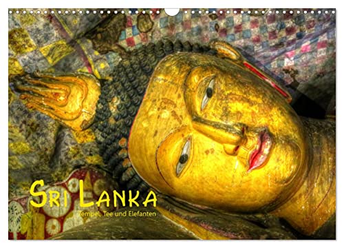 Sri Lanka - Tempel, Tee und Elefanten (Wandkalender 2025 DIN A3 quer), CALVENDO Monatskalender von CALVENDO