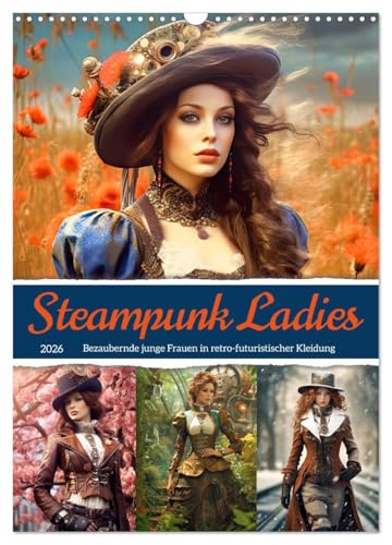 Steampunk Ladies (Wandkalender 2026 DIN A3 hoch), CALVENDO Monatskalender von CALVENDO