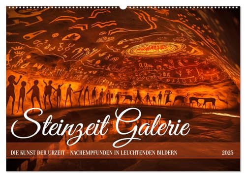 Steinzeit Galerie (Wandkalender 2025 DIN A2 quer), CALVENDO Monatskalender von CALVENDO