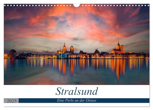 Stralsund, Eine Perle an der Ostsee (Wandkalender 2025 DIN A3 quer), CALVENDO Monatskalender von CALVENDO