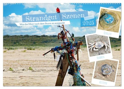 Strandgut Szenen (Wandkalender 2025 DIN A2 quer), CALVENDO Monatskalender von CALVENDO