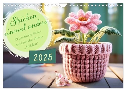 Stricken einmal anders (Wandkalender 2025 DIN A4 quer), CALVENDO Monatskalender von CALVENDO