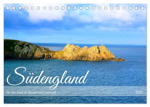 Südengland - On the road in Devon und Cornwall (Tischkalender 2025 DIN A5 quer), CALVENDO Monatskalender: Devon steht für malerischen Hügel, ... Badeorte berühmt ist (CALVENDO Orte) von Calvendo